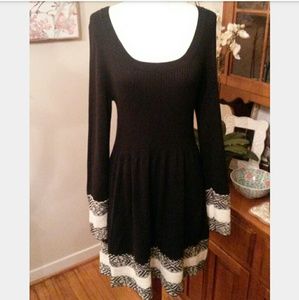 Boho Sweater Dress Beautifully Embroidered